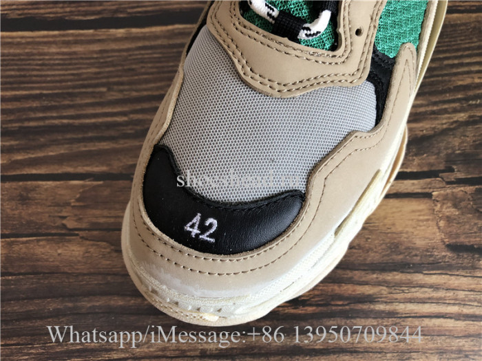 Balenciaga Fall Winter Triple S Sneaker Grey Green Yellow
