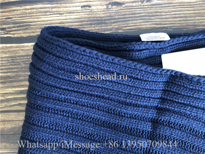 Moncler Blue Sweater Hat & Scarf