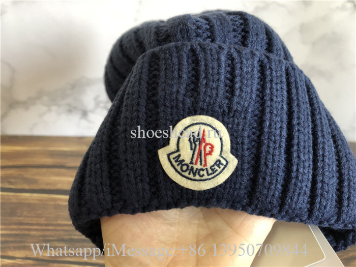 Moncler Blue Sweater Hat & Scarf