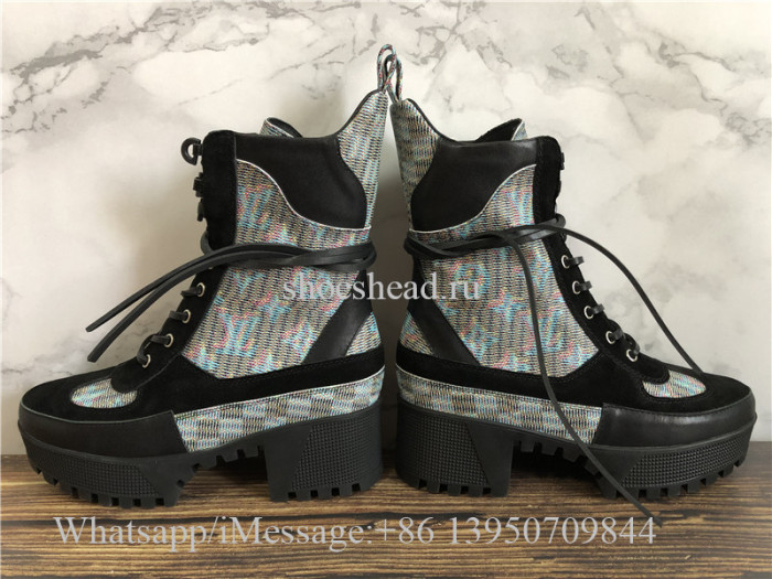 Louis Vuitton LV Laureate Platform Desert Boot Blue