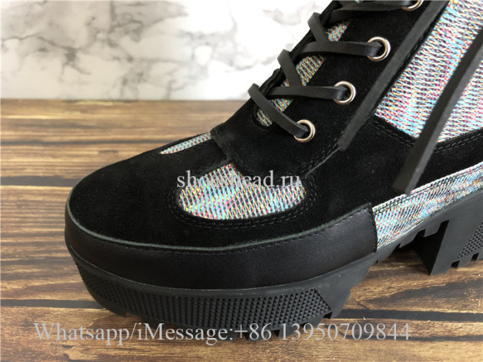 Louis Vuitton LV Laureate Platform Desert Boot Blue