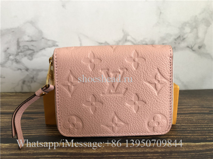 Original Quality Louis Vuitton Pink Short Wallet M60740