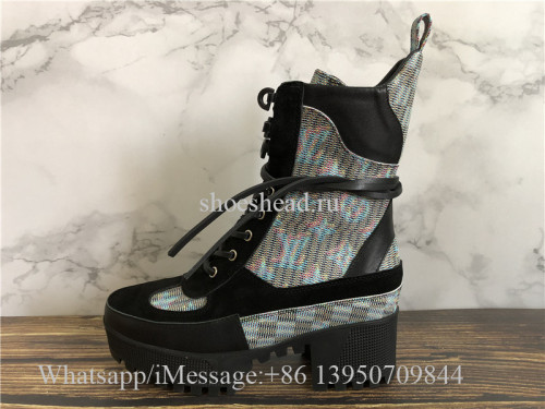 Louis Vuitton LV Laureate Platform Desert Boot Blue