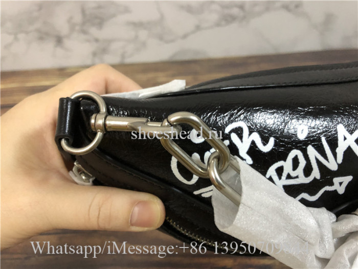 Original Quality Balenciaga Souvenir Graffiti-Print Fanny Belt Bag