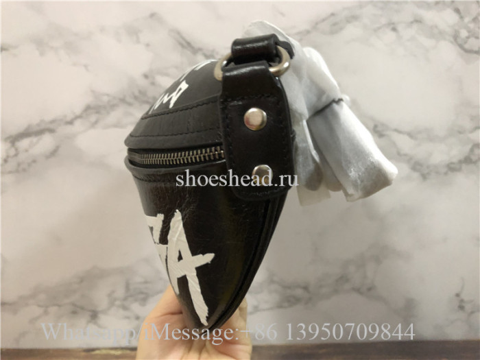 Original Quality Balenciaga Souvenir Graffiti-Print Fanny Belt Bag