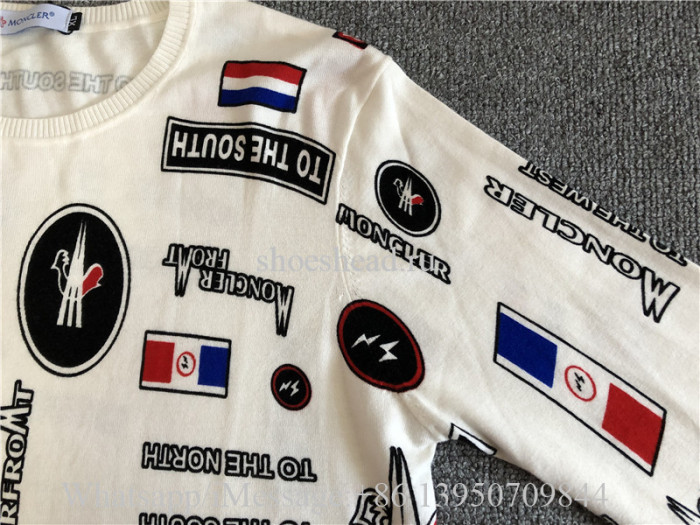 Moncler White Sweatshirt