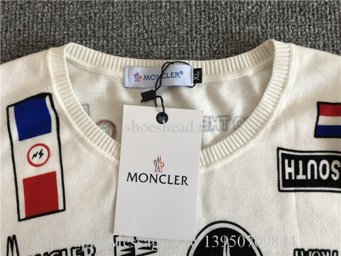 Moncler White Sweatshirt
