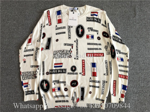 Moncler White Sweatshirt