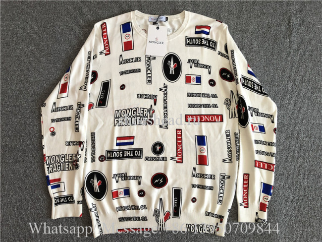 Moncler White Sweatshirt