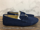 Louis Vuitton Classic Hockenheim moccasin Shoes Navy Blue Suede