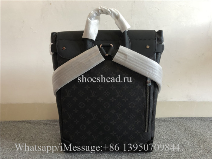 Original Louis Vuitton Monogram Eclipse Canvas Steamer Backpack M44052