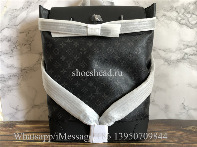Original Louis Vuitton Monogram Eclipse Canvas Steamer Backpack M44052
