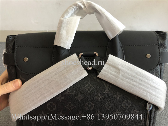 Original Louis Vuitton Monogram Eclipse Canvas Steamer Backpack M44052