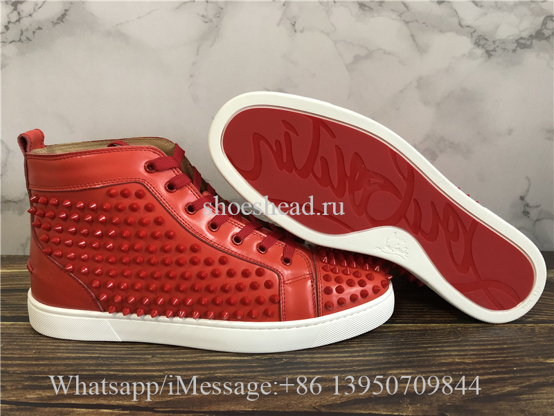 louboutin red spiked sneakers