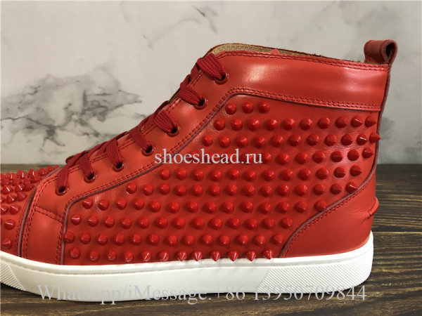 louboutin red spiked sneakers