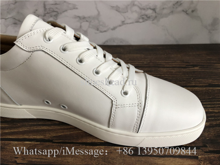 Christian Louboutin Flat Low Top Sneaker White