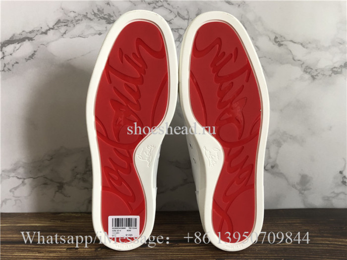 Christian Louboutin Flat Low Top Sneaker White