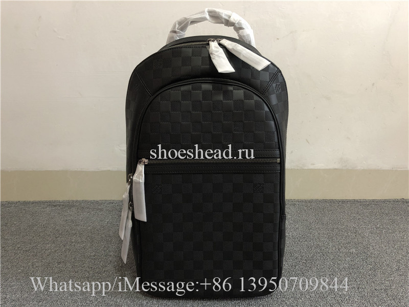 Original Louis Vuitton Black Damier Infini Leather Michael NM Backpack