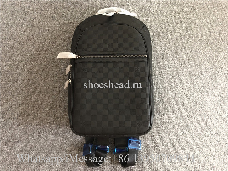 Original Louis Vuitton Black Damier Infini Leather Michael NM Backpack