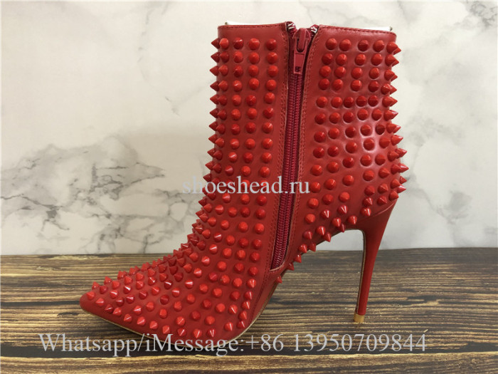Christian Louboutin High Boots Red Studs