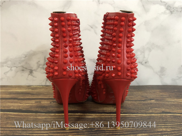 Christian Louboutin High Boots Red Studs