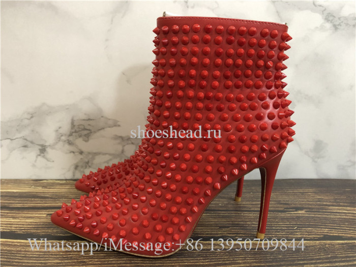 Christian Louboutin High Boots Red Studs