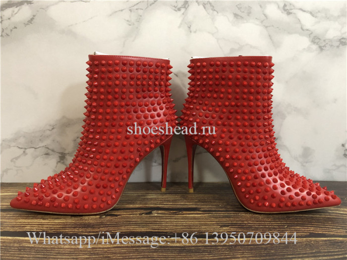 Christian Louboutin High Boots Red Studs