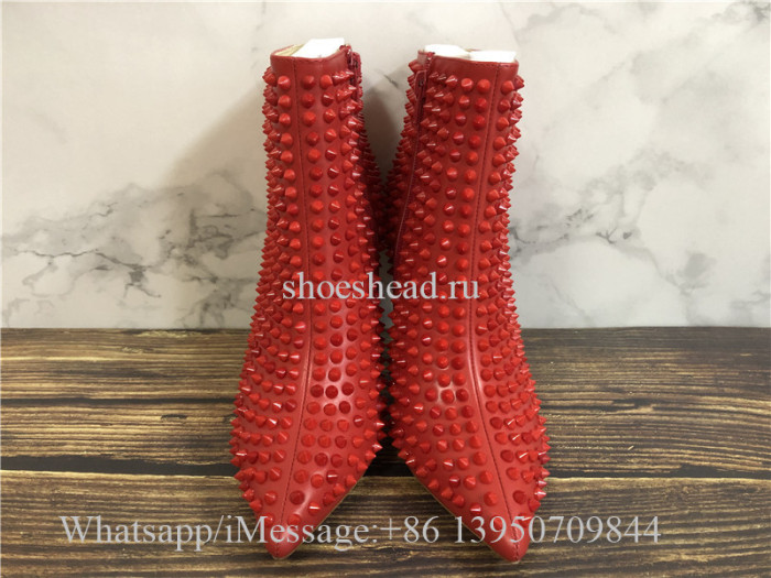 Christian Louboutin High Boots Red Studs