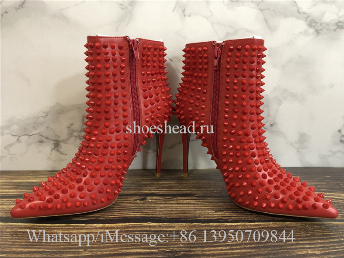 Christian Louboutin High Boots Red Studs