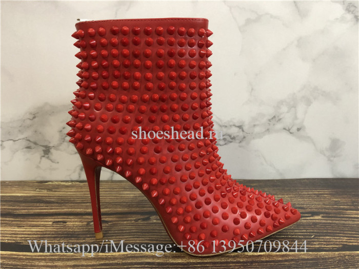 Christian Louboutin High Boots Red Studs