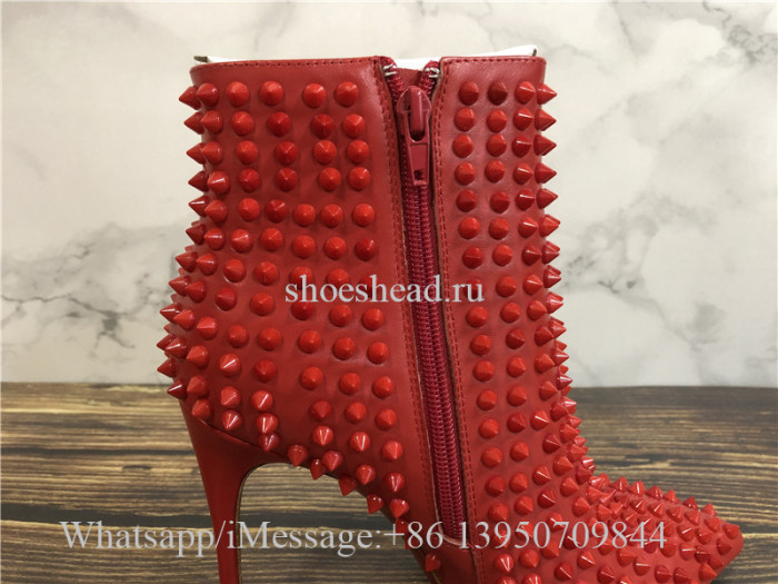 Christian Louboutin High Boots Red Studs