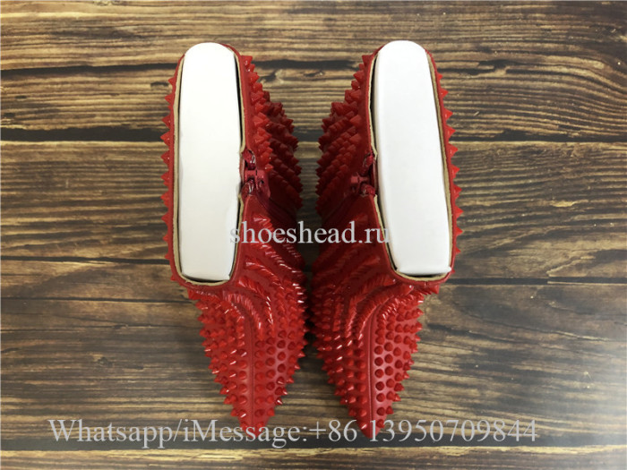 Christian Louboutin High Boots Red Studs