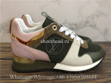 Louis Vuitton Run Away Low Top Sneaker Pink Green Suede