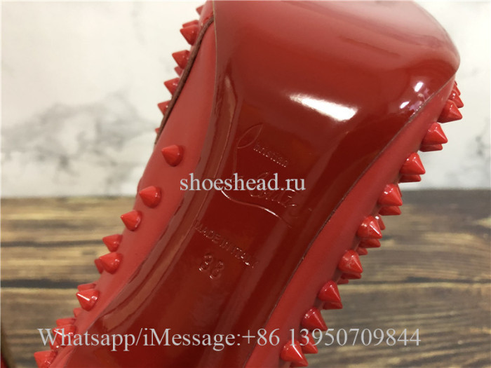 Christian Louboutin High Boots Red Studs