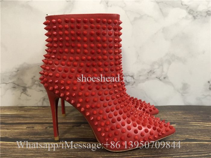 Christian Louboutin High Boots Red Studs