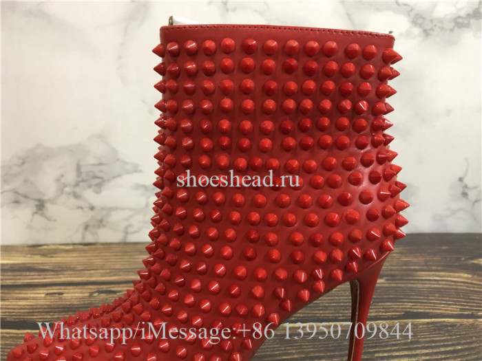 Christian Louboutin High Boots Red Studs