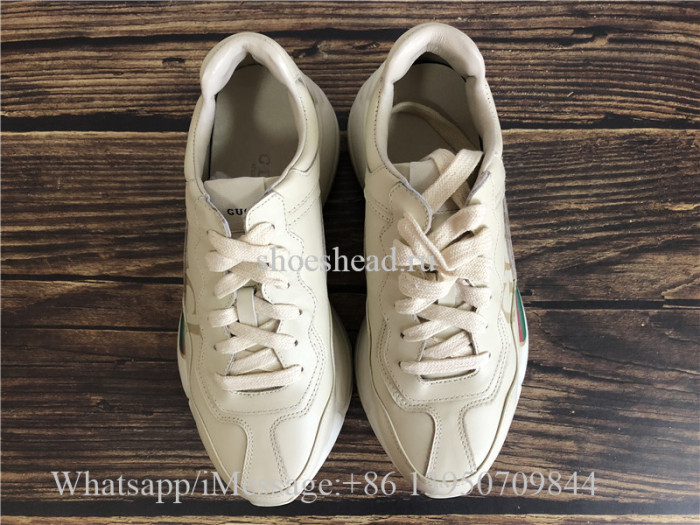 Gucci Rhyton Vintage Gucci Logo Leather Sneaker