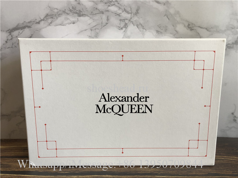 Super Quality Alexander McQueen Oversized Sneaker White Black Suede
