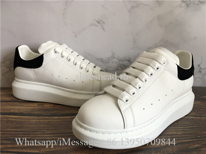 Super Quality Alexander McQueen Oversized Sneaker White Black Suede