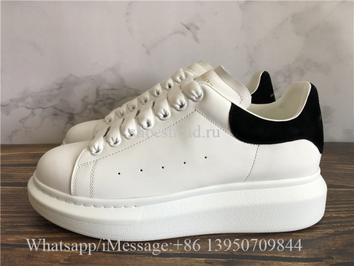Super Quality Alexander McQueen Oversized Sneaker White Black Suede