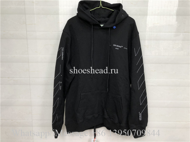Off White OW Virgil Abloh 19FW Black Sweathoodie