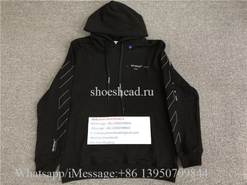 Off White OW Virgil Abloh 19FW Black Sweathoodie