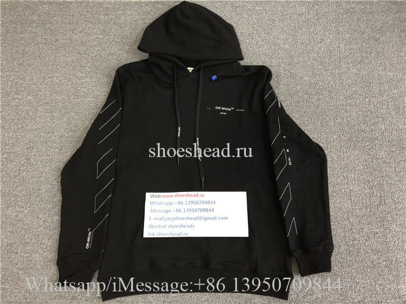 Off White OW Virgil Abloh 19FW Black Sweathoodie