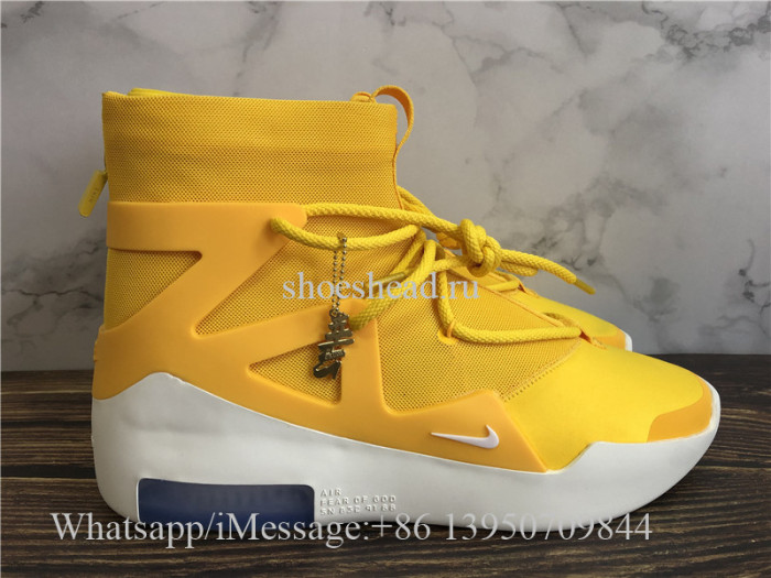 Nike Air Fear Of God 1 Amarillo White