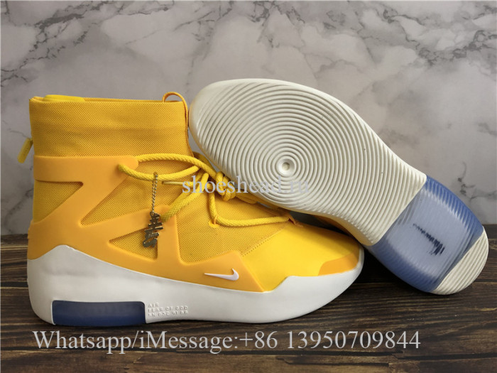 Nike Air Fear Of God 1 Amarillo White