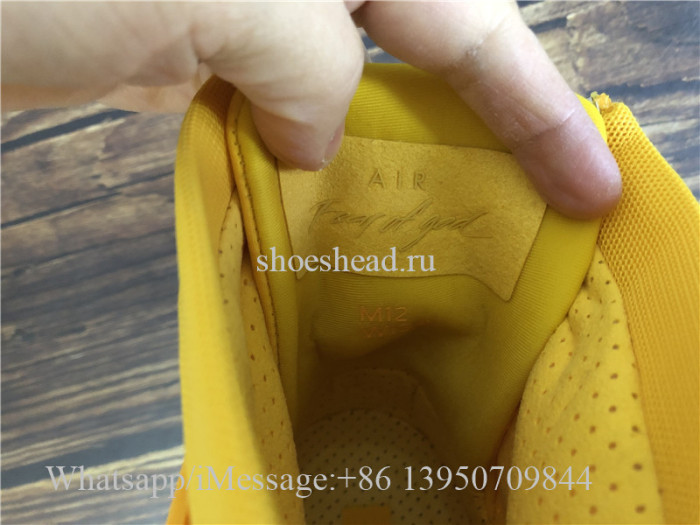 Nike Air Fear Of God 1 Amarillo White