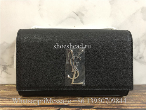 Original Quality YSL Saint Laurent Monogram Kate Medium Bag With Silver Chain