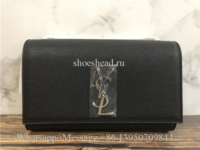 Original Quality YSL Saint Laurent Monogram Kate Medium Bag With Silver Chain