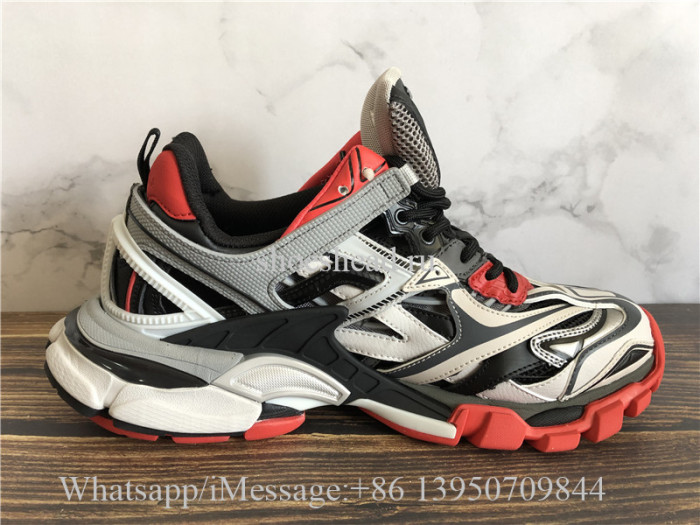 Balenciaga Track 2.0 Trainer Grey Black Red