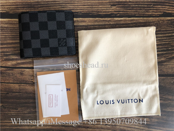 Original Louis Vuitton Damier Graphite Slender ID Wallet N64002
